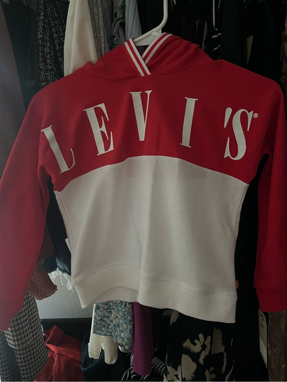 Levi's Kids Red & White Pullover Hoodie